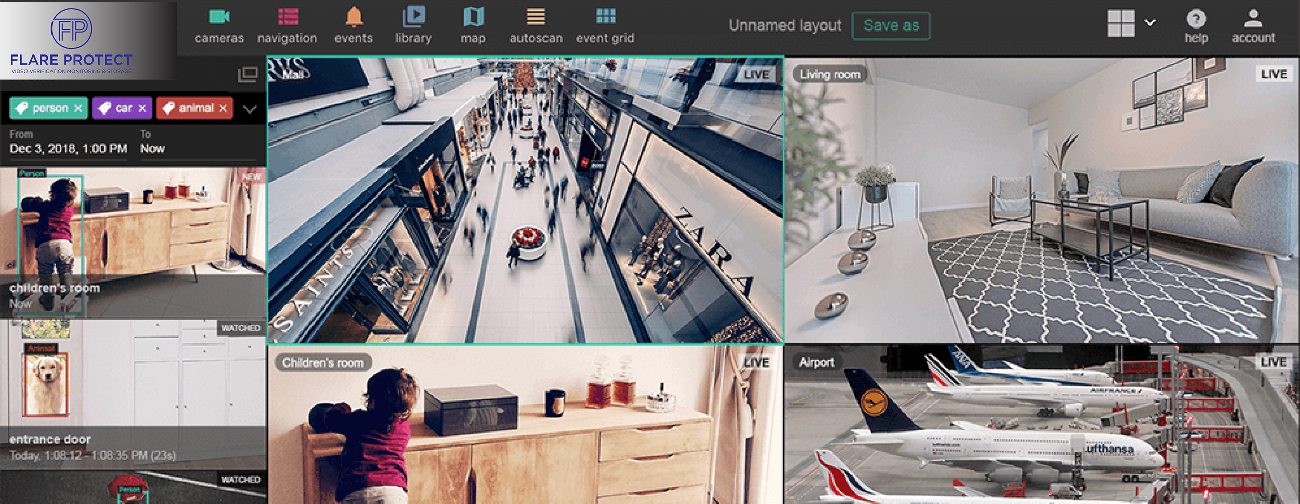 flare protect app view